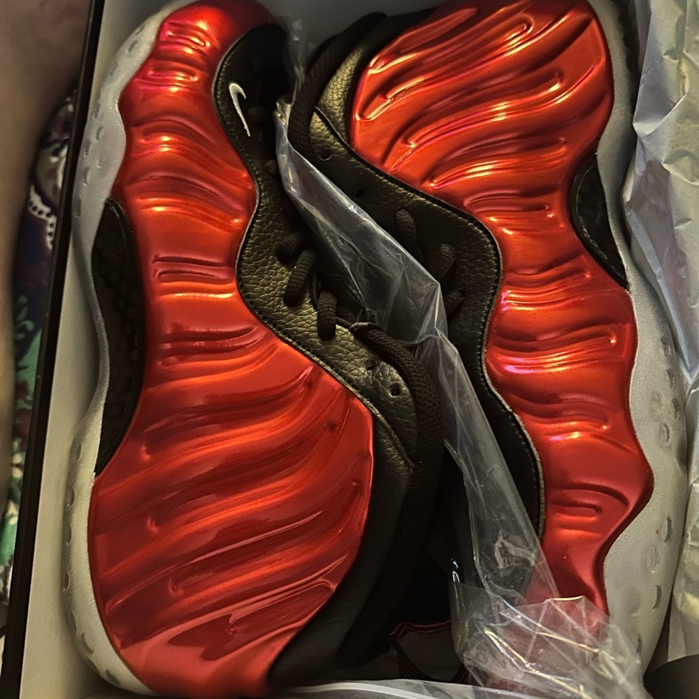 Nike Foamposite in Fiery Red and Black